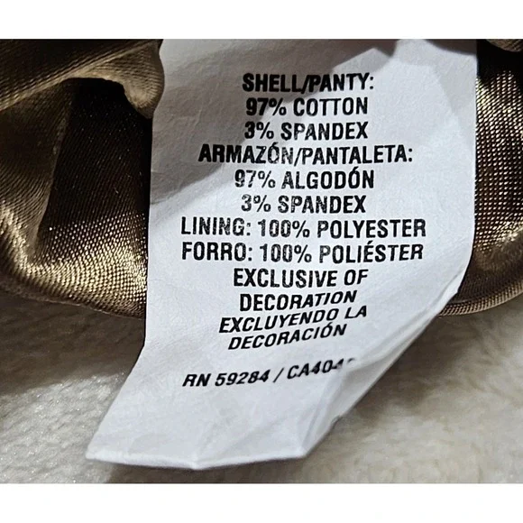 The Children's Place 24M Corduroy Dress & Bloomers Set Brown Ruffle Hem Floral - Picture 10 of 12